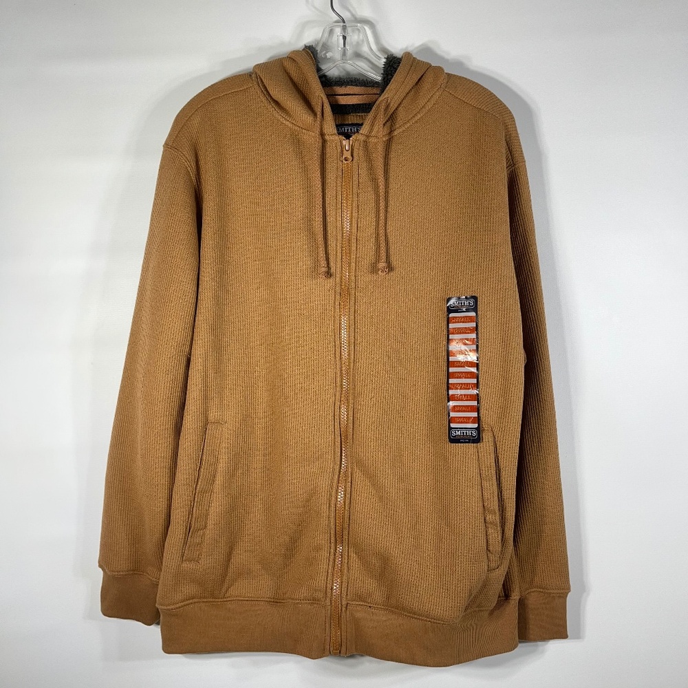 Smiths Workwear Men’s Thermal Knit & Sherpa Hooded Jacket